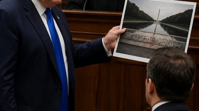 Trump to Present Evidence on Vandalism at Reflecting Pool in Court | lirik himawari no yakusoku, maw