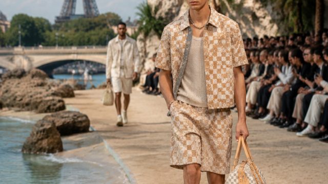 Louis Vuitton Transforms Paris Show into a Coastal Paradise Amidst Heatwave | hero slot 77, real cra